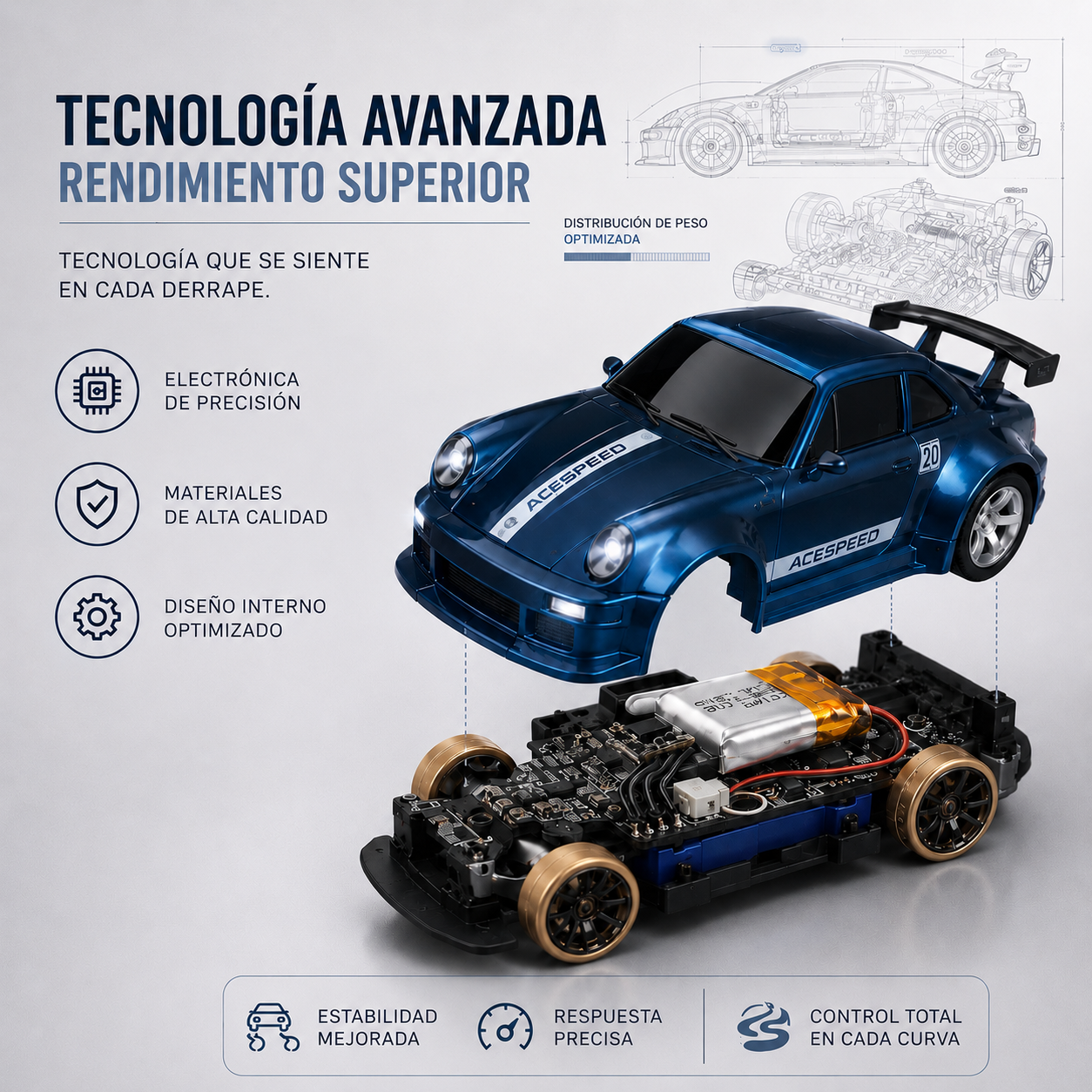Mini Coche Drift + Control de Precisión